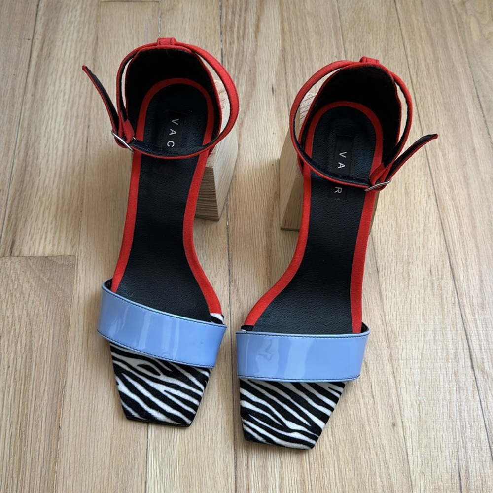 Handmade VACR Block Sandals - Picture 3 of 5